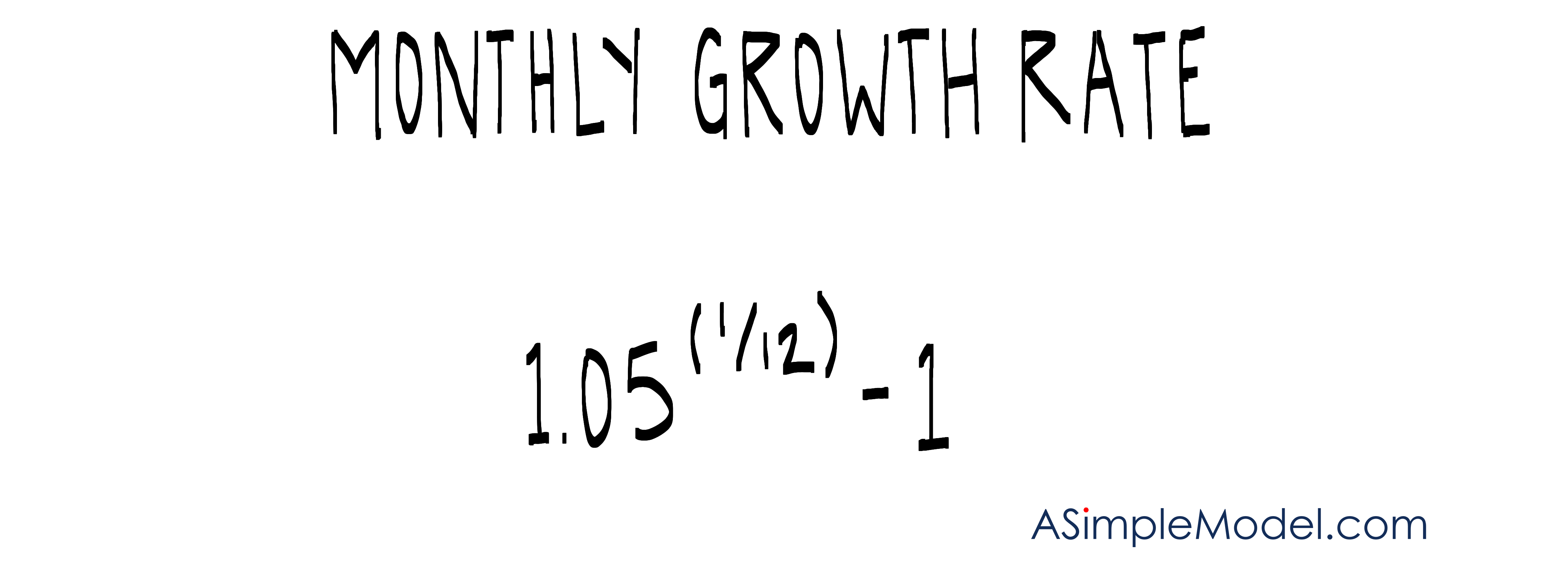 Convert Annual Growth Rate to Monthly Growth Rate